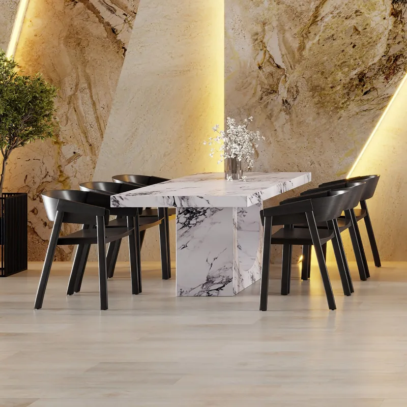 Dining Set Marble-010