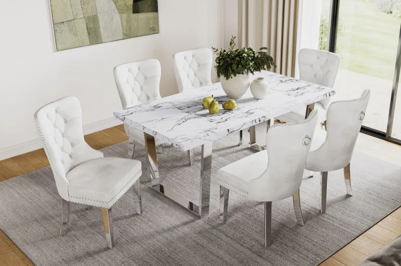 Dining Set Marble-102