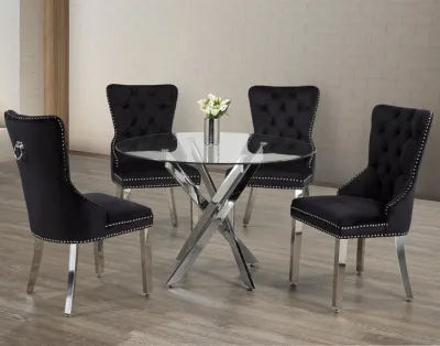 Dining Set Glass-065