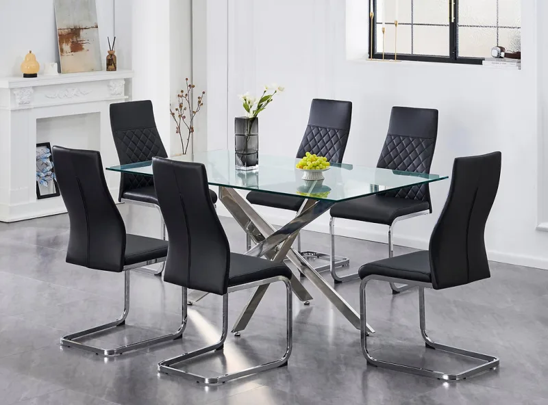 Dining Set Glass-083