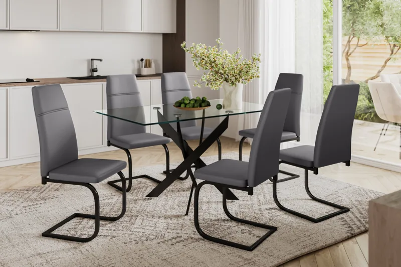 Dining Set Glass-132