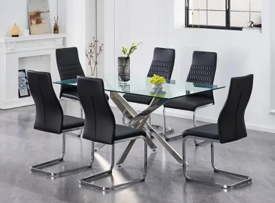 Dining Set Glass-087